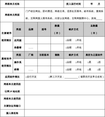 網(wǎng)絡(luò)安全定級(jí)備案信息表 網(wǎng)絡(luò)和信息安全軟件開(kāi)發(fā)指南